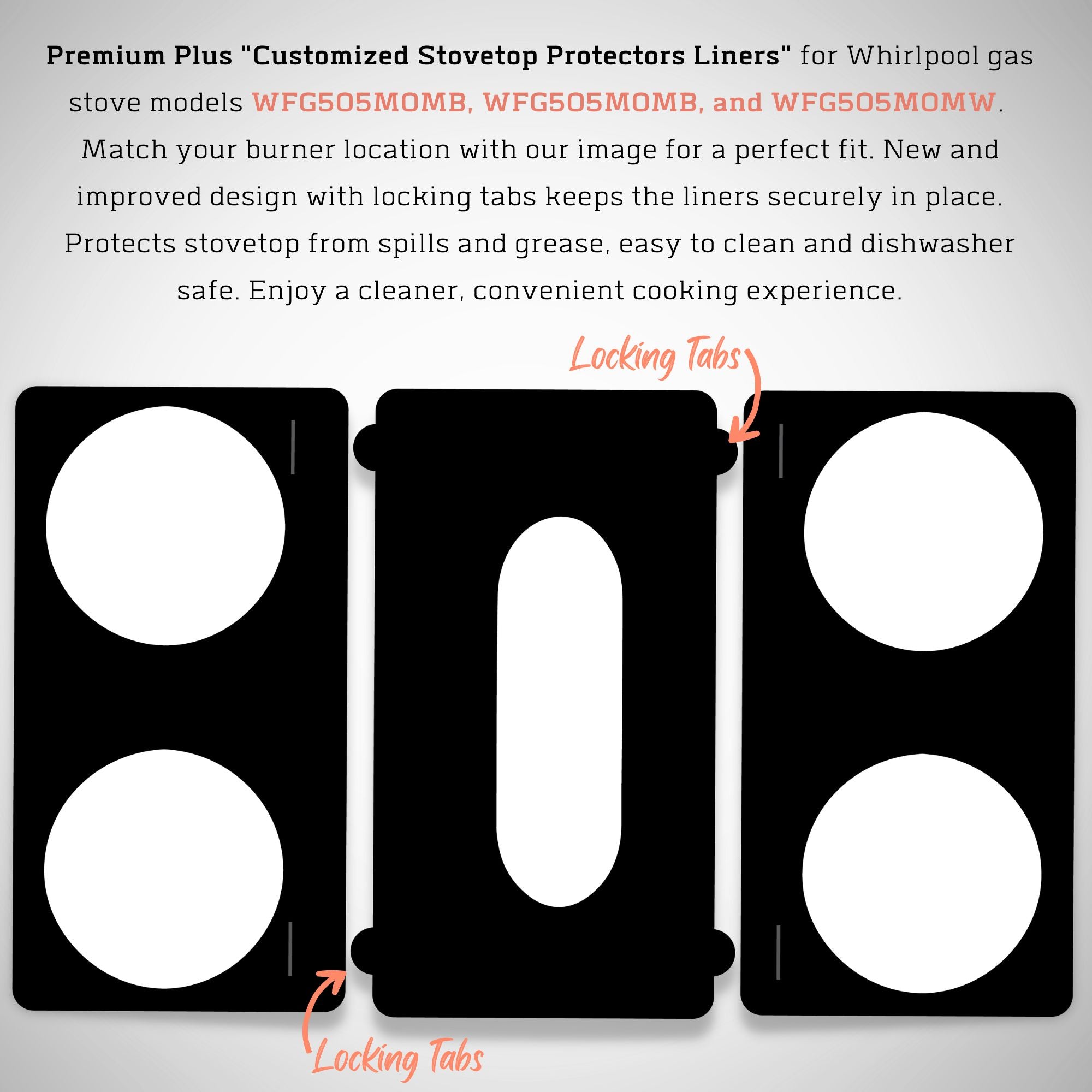 FireFly Home Stove Top Protector for Maytag Gas Range Stove, Custom Fi